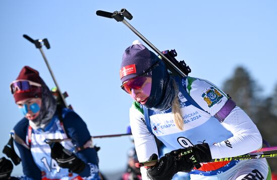 Russia Spartakiad Biathlon Women Mass Start