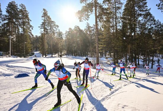 Russia Spartakiad Biathlon Women Mass Start