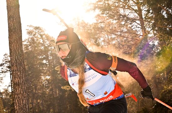 Russia Spartakiad Biathlon Women Mass Start