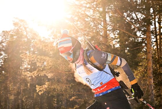 Russia Spartakiad Biathlon Women Mass Start