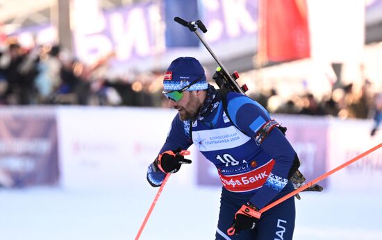 Russia Spartakiad Biathlon Men Relay