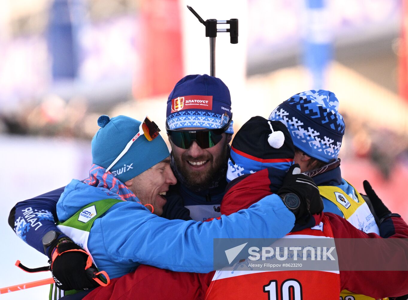 Russia Spartakiad Biathlon Men Relay