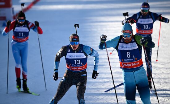 Russia Spartakiad Biathlon Men Relay