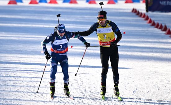 Russia Spartakiad Biathlon Men Relay