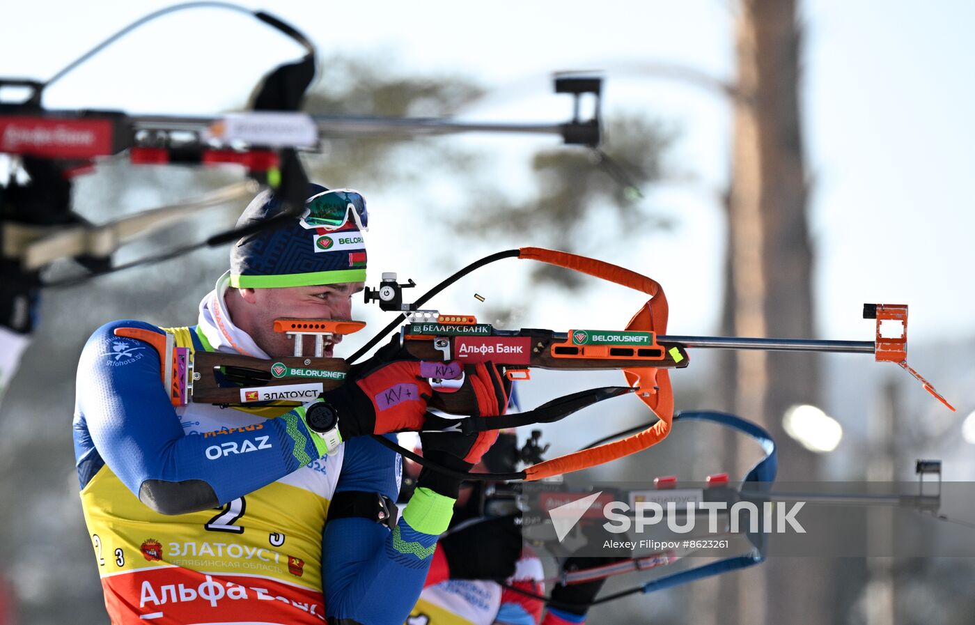 Russia Spartakiad Biathlon Men Relay