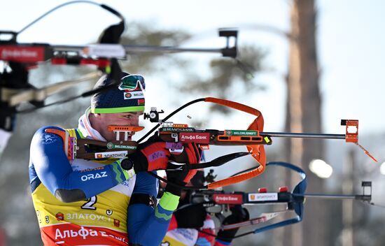 Russia Spartakiad Biathlon Men Relay