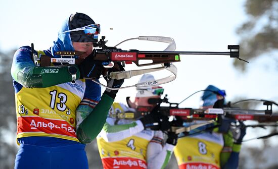 Russia Spartakiad Biathlon Men Relay