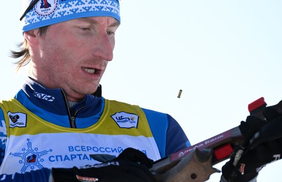 Russia Spartakiad Biathlon Men Relay