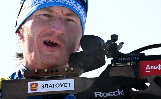 Russia Spartakiad Biathlon Men Relay