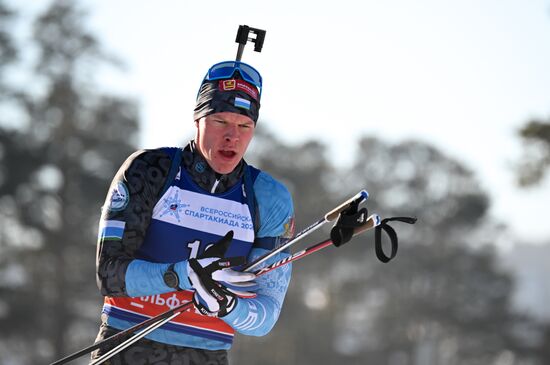 Russia Spartakiad Biathlon Men Relay