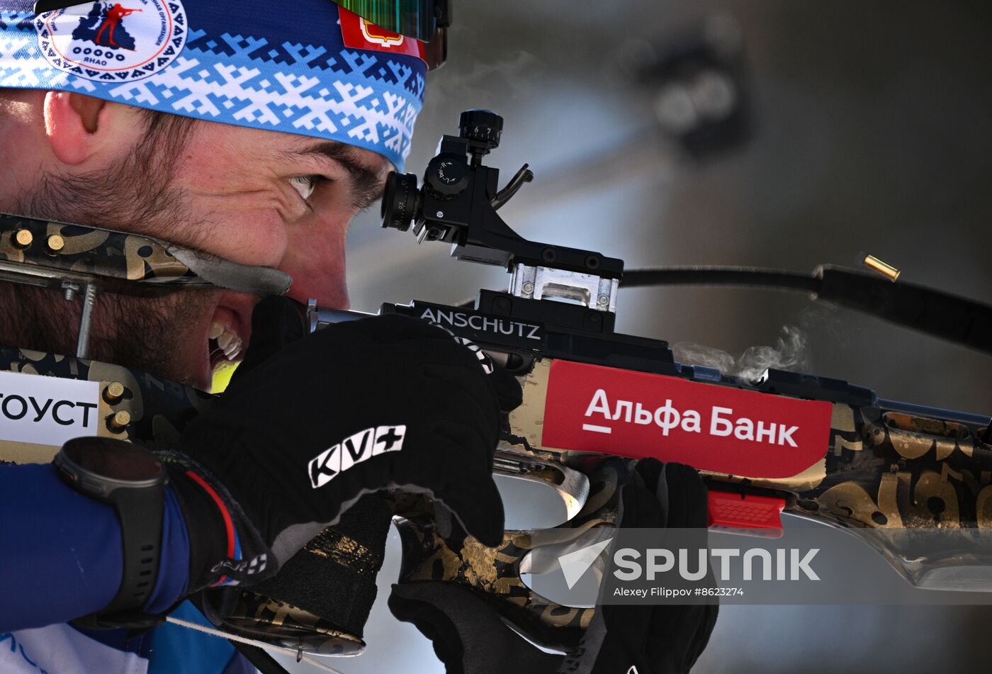 Russia Spartakiad Biathlon Men Relay