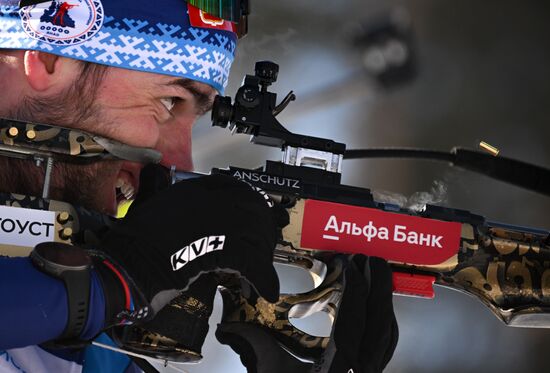 Russia Spartakiad Biathlon Men Relay
