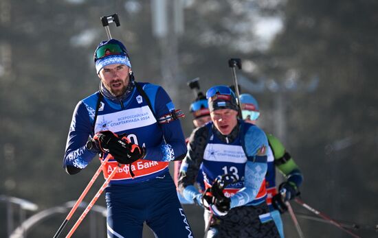 Russia Spartakiad Biathlon Men Relay