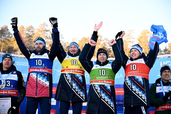 Russia Spartakiad Biathlon Men Relay