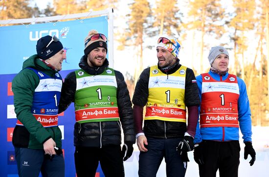 Russia Spartakiad Biathlon Men Relay