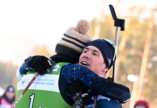 Russia Spartakiad Biathlon Men Relay