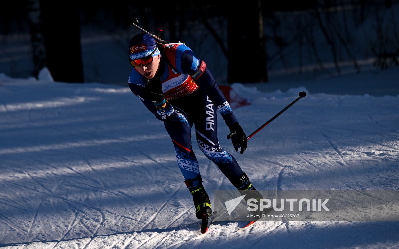 Russia Spartakiad Biathlon Men Relay