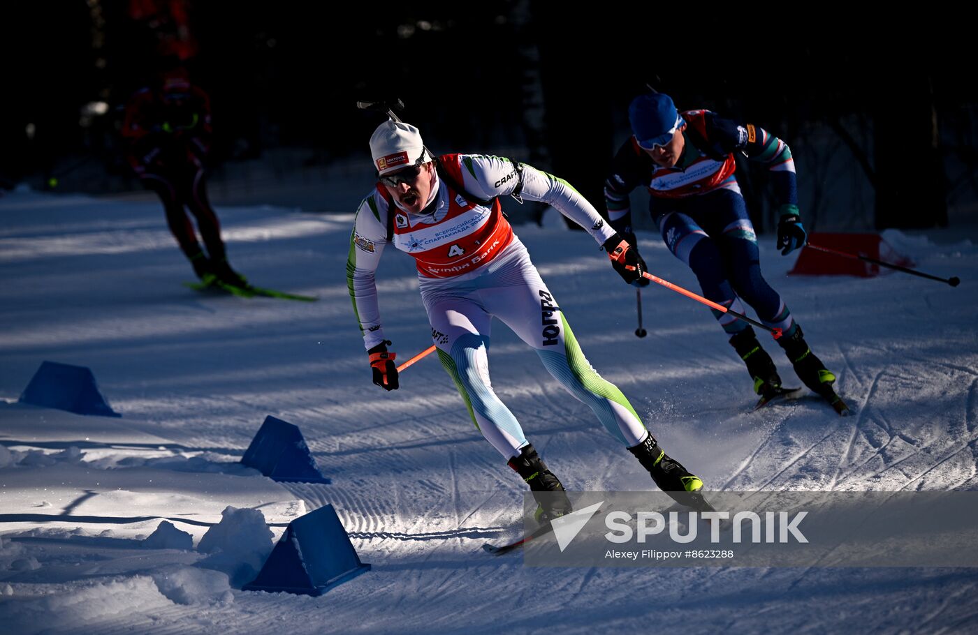 Russia Spartakiad Biathlon Men Relay