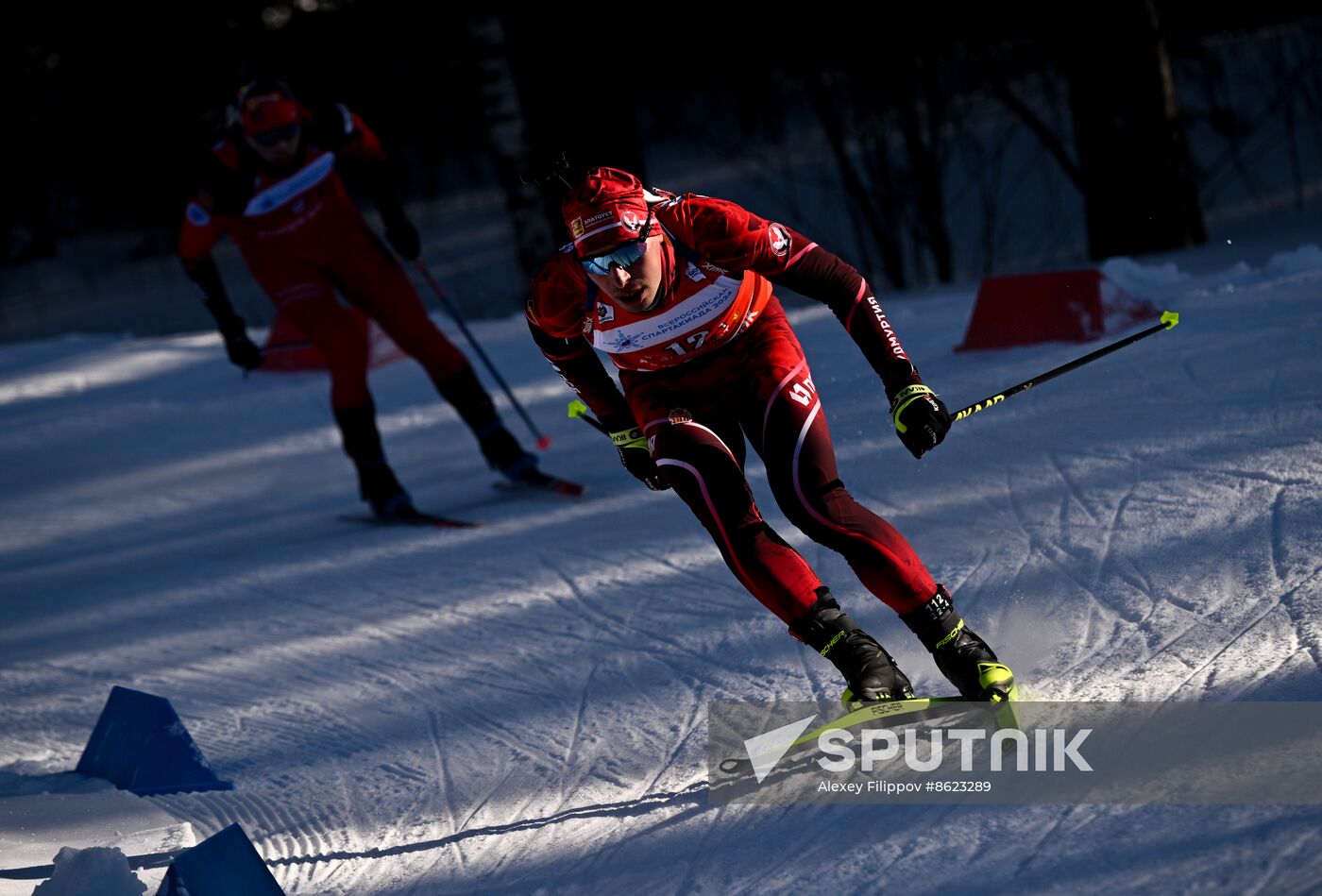 Russia Spartakiad Biathlon Men Relay