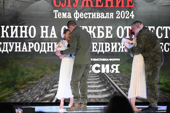 RUSSIA EXPO. Opening of Cinema Serving Fatherland international mobile festival