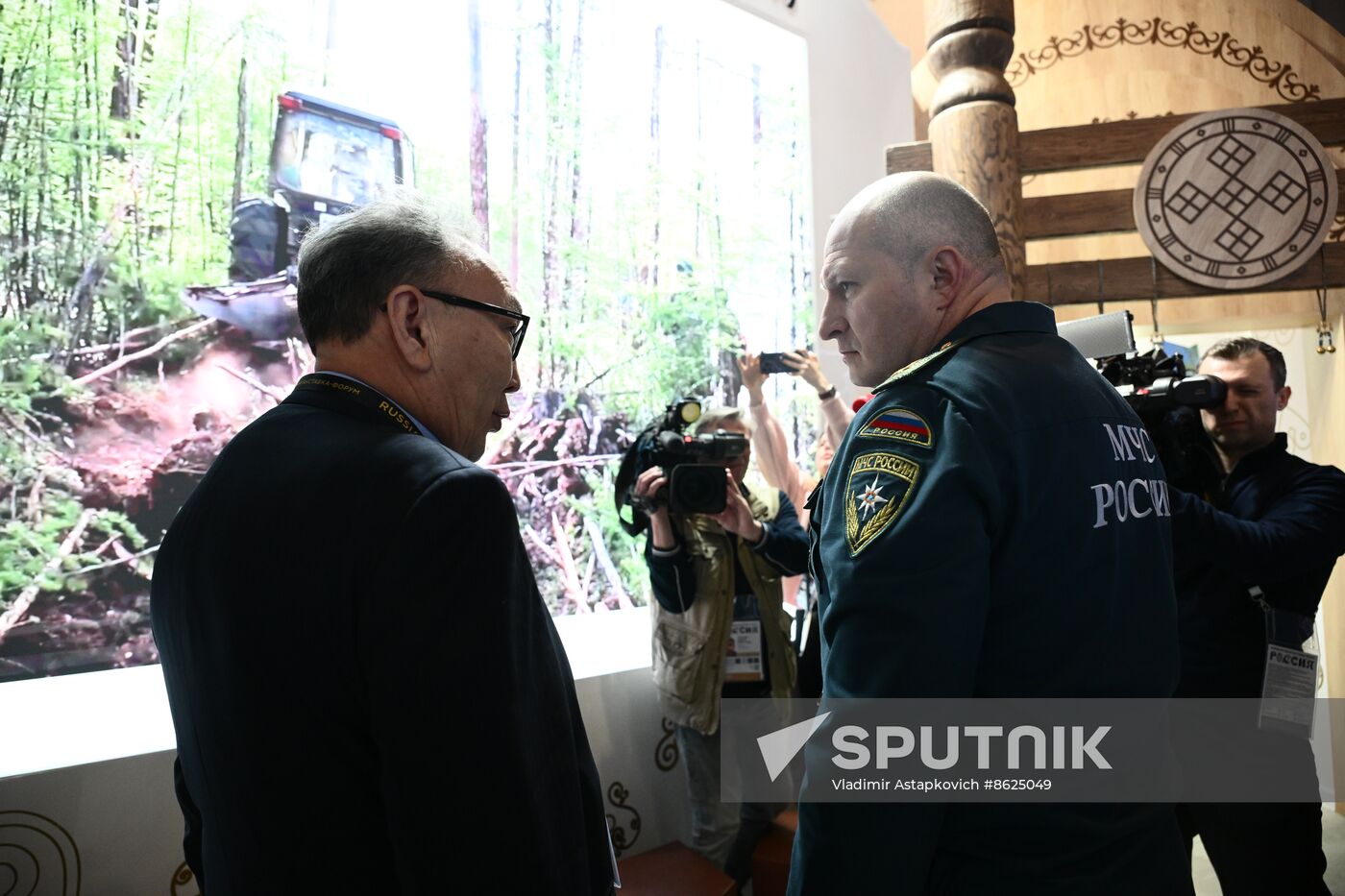 RUSSIA EXPO. Russian Emergencies Minister Alexander Kurenkov attends exhibition