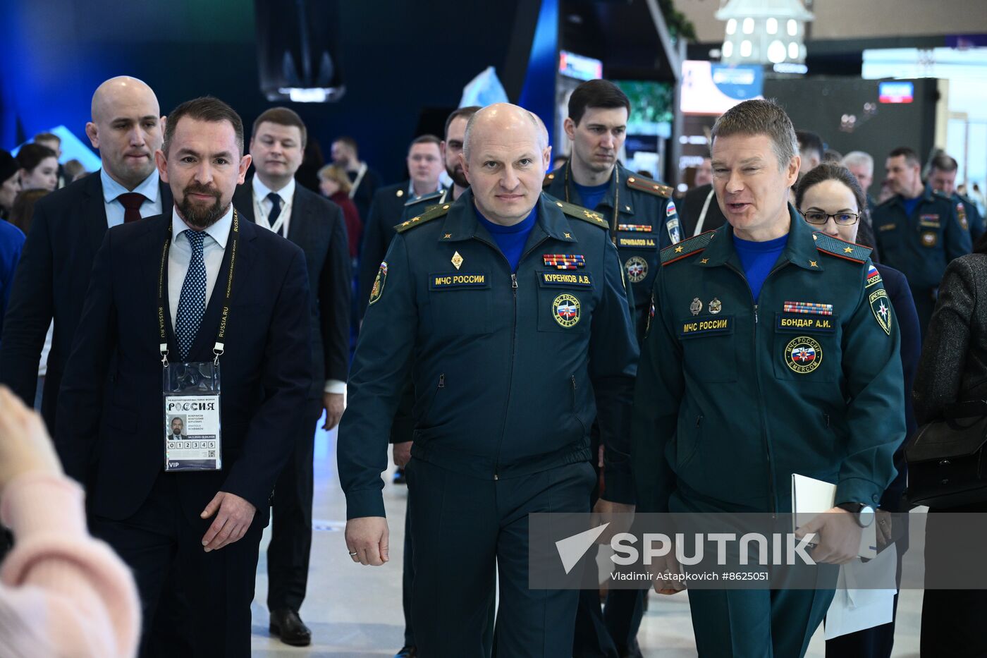 RUSSIA EXPO. Russian Emergencies Minister Alexander Kurenkov attends exhibition