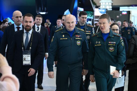 RUSSIA EXPO. Russian Emergencies Minister Alexander Kurenkov attends exhibition