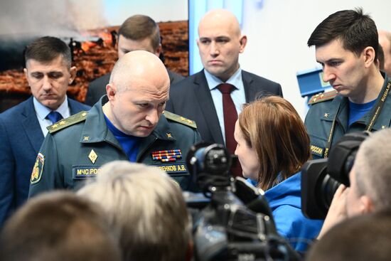 RUSSIA EXPO. Russian Emergencies Minister Alexander Kurenkov attends exhibition