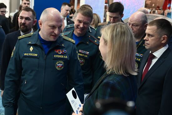 RUSSIA EXPO. Russian Emergencies Minister Alexander Kurenkov attends exhibition