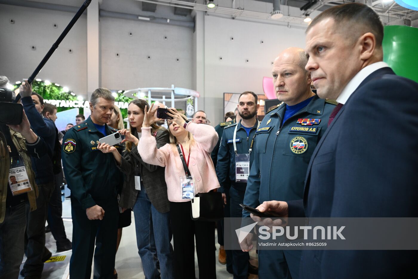 RUSSIA EXPO. Russian Emergencies Minister Alexander Kurenkov attends exhibition