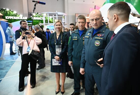 RUSSIA EXPO. Russian Emergencies Minister Alexander Kurenkov attends exhibition