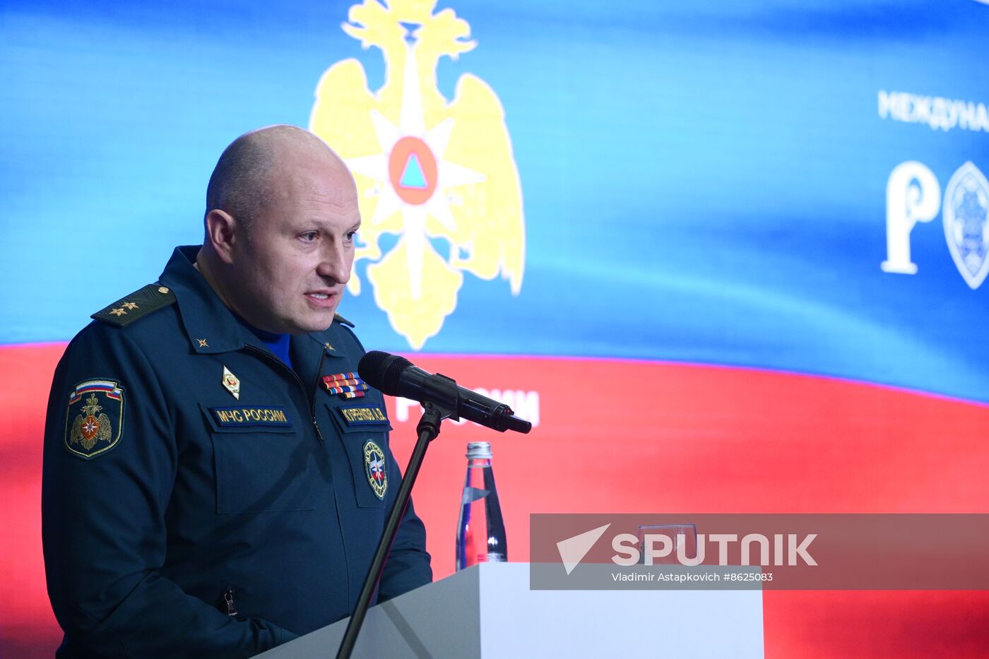 RUSSIA EXPO. Russian Emergencies Minister Alexander Kurenkov attends exhibition