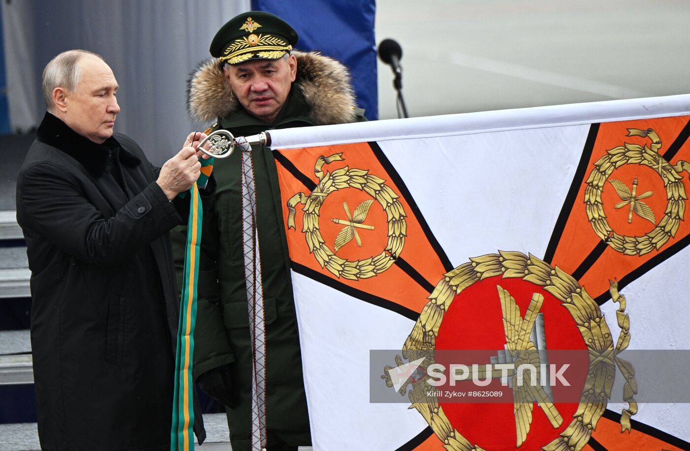 Russia Putin Aerospace Forces State Awards Presentation