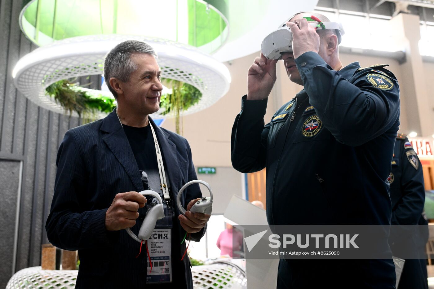 RUSSIA EXPO. Russian Emergencies Minister Alexander Kurenkov attends exhibition