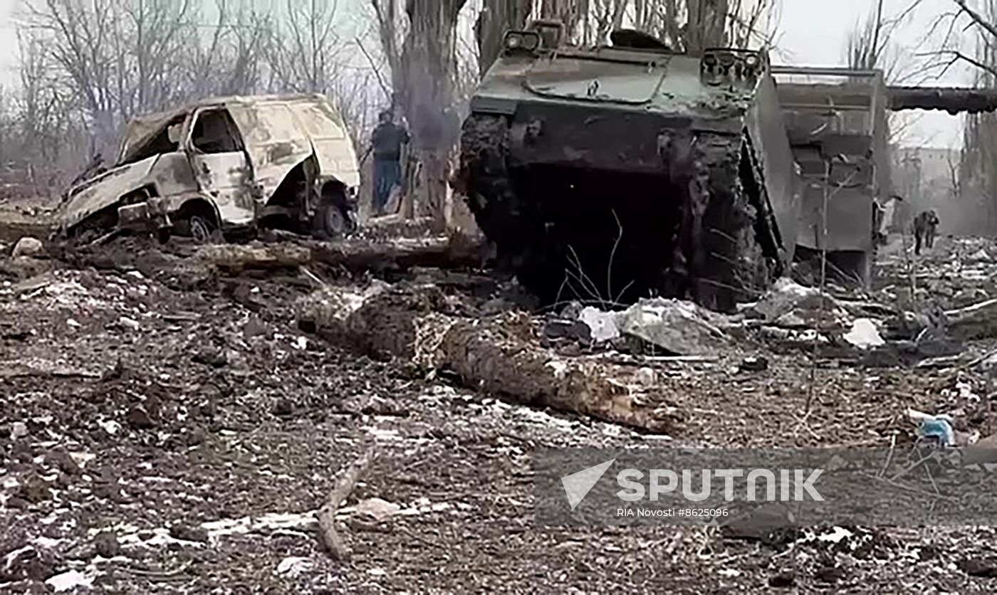 Russia Ukraine Military Operation Avdiivka Captured Vehicles