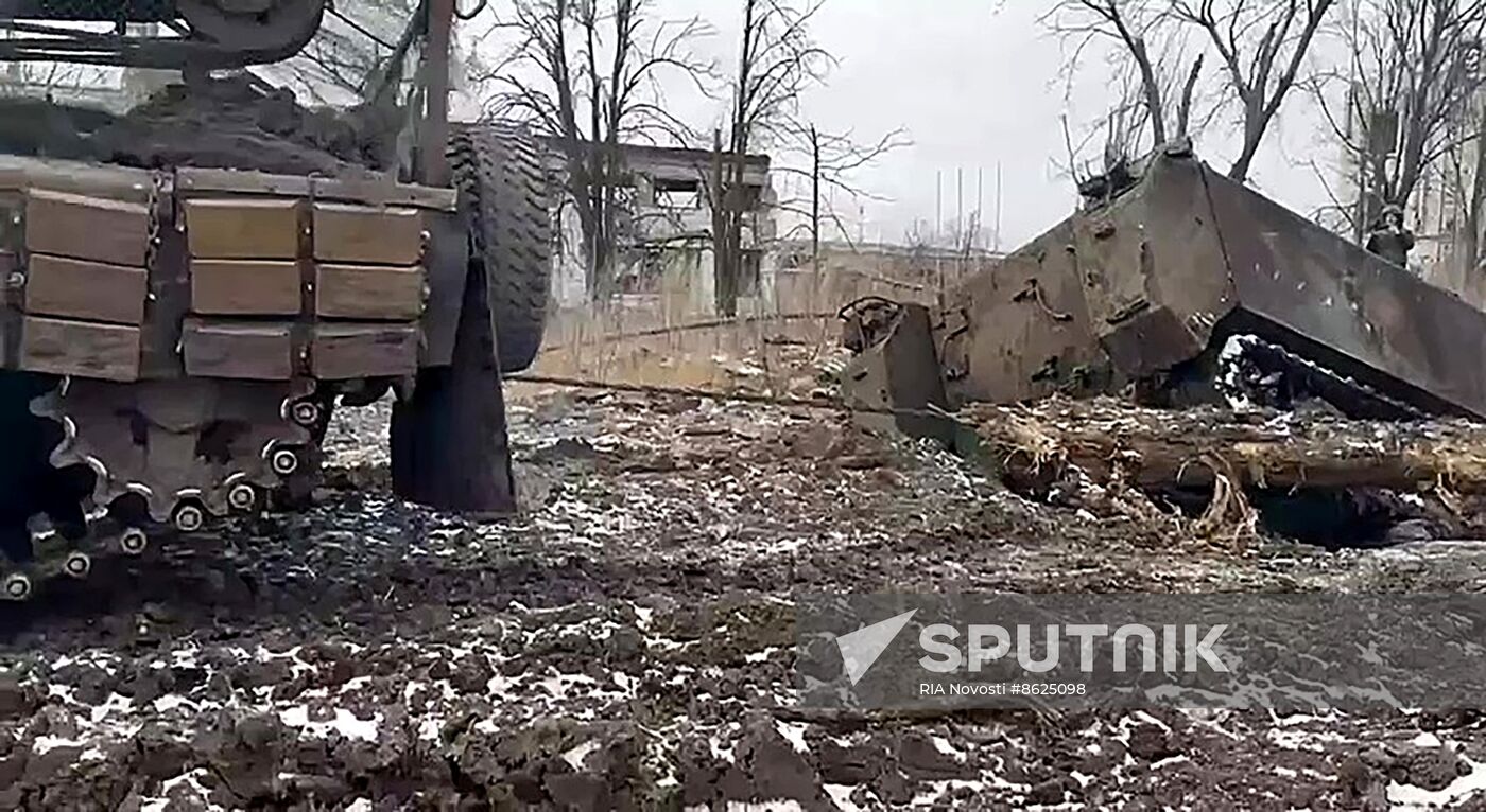 Russia Ukraine Military Operation Avdiivka Captured Vehicles