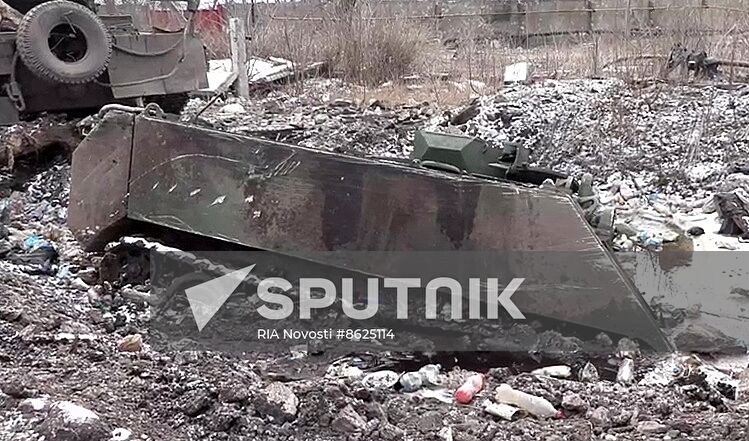 Russia Ukraine Military Operation Avdiivka Captured Vehicles