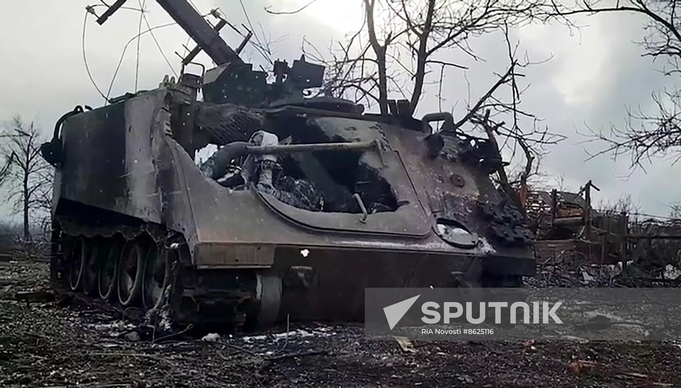 Russia Ukraine Military Operation Avdiivka Captured Vehicles