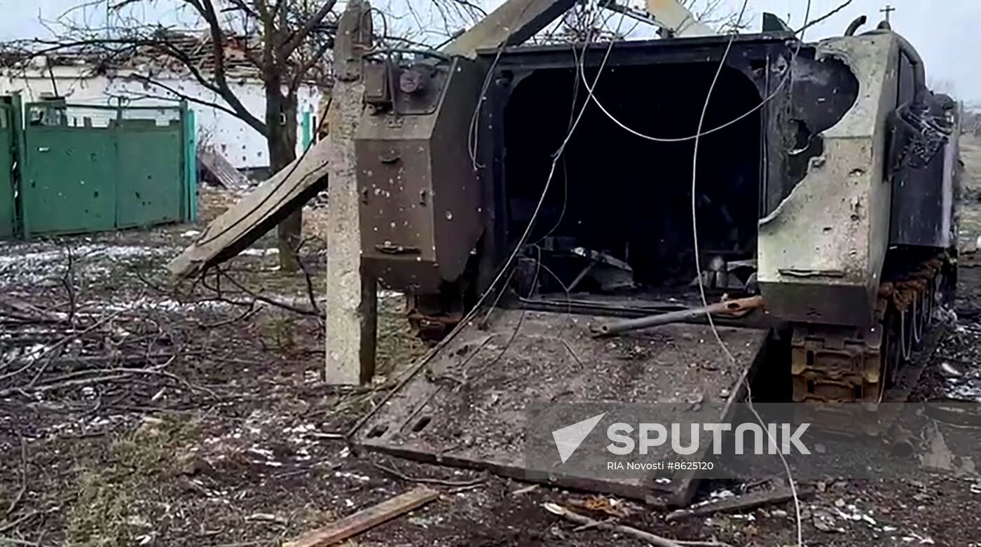 Russia Ukraine Military Operation Avdiivka Captured Vehicles