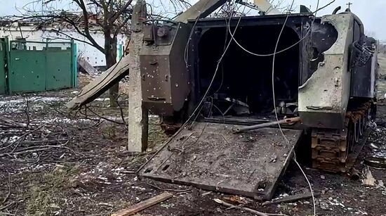 Russia Ukraine Military Operation Avdiivka Captured Vehicles