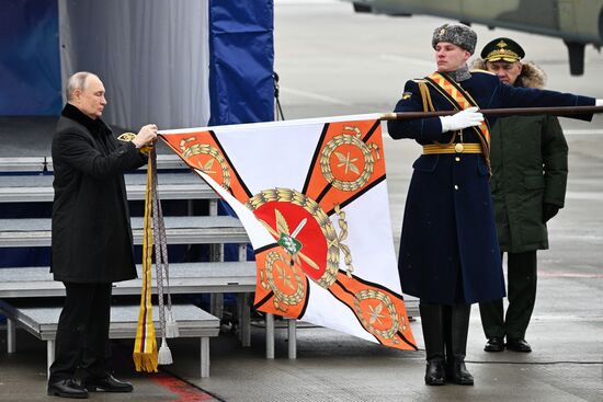 Russia Putin Aerospace Forces State Awards Presentation