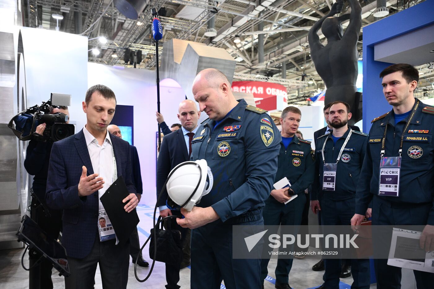 RUSSIA EXPO. Russian Emergencies Minister Alexander Kurenkov attends exhibition