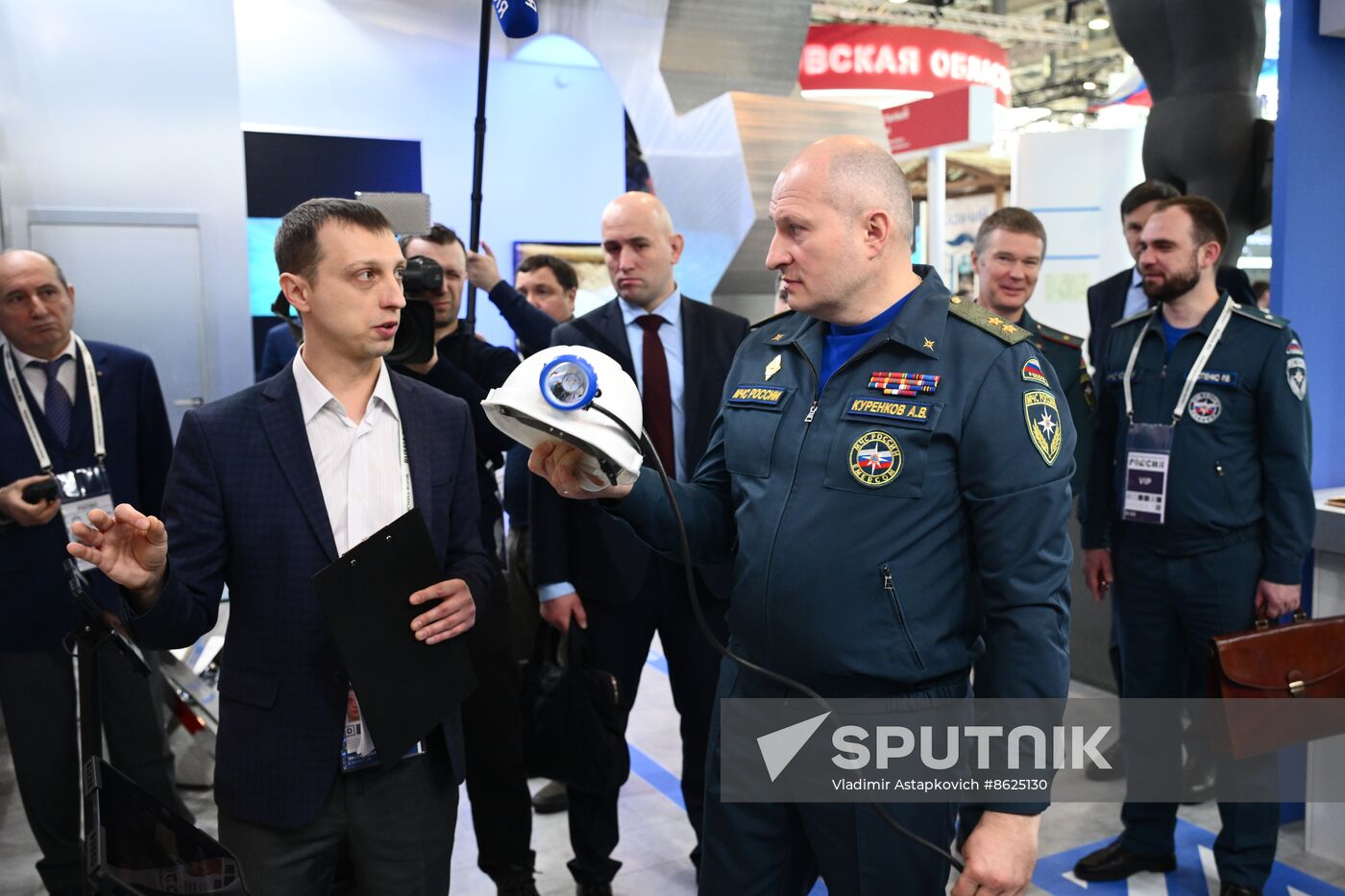 RUSSIA EXPO. Russian Emergencies Minister Alexander Kurenkov attends exhibition