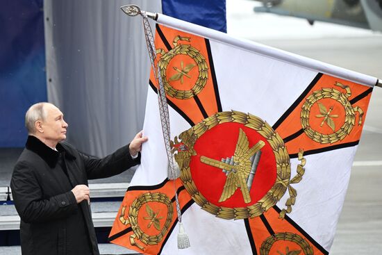 Russia Putin Aerospace Forces State Awards Presentation