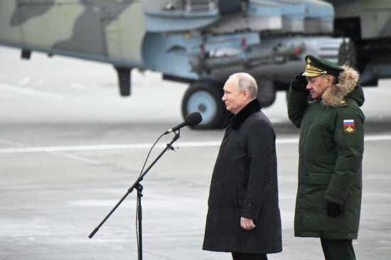Russia Putin Aerospace Forces State Awards Presentation