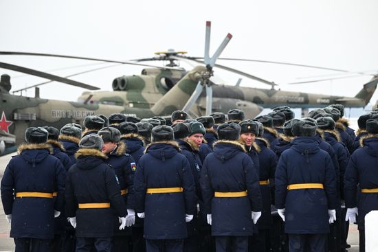 Russia Putin Aerospace Forces State Awards Presentation