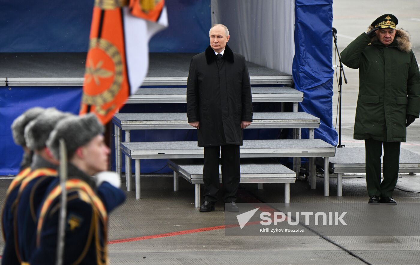 Russia Putin Aerospace Forces State Awards Presentation