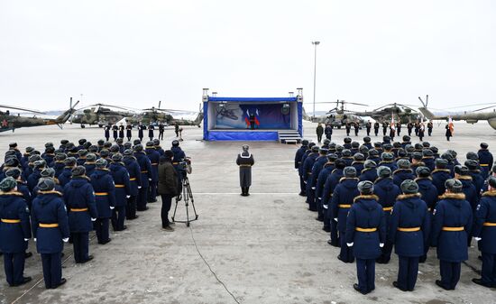 Russia Putin Aerospace Forces State Awards Presentation