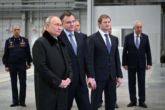 Russia Putin Kazan Aircraft Plant