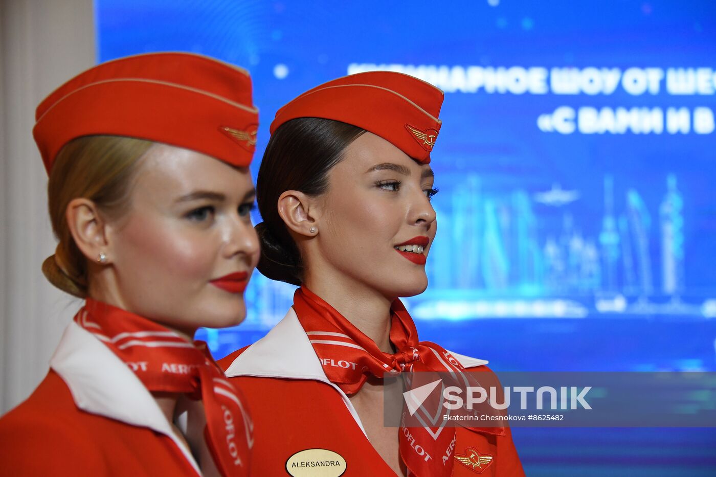 RUSSIA EXPO. Culinary show from Aeromar in-flight catering chef